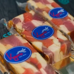 Тортик рибний х/к (сьомга, масляна, тунець, палтус) ваговий