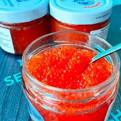Ікра форелі солено-морожена 250г