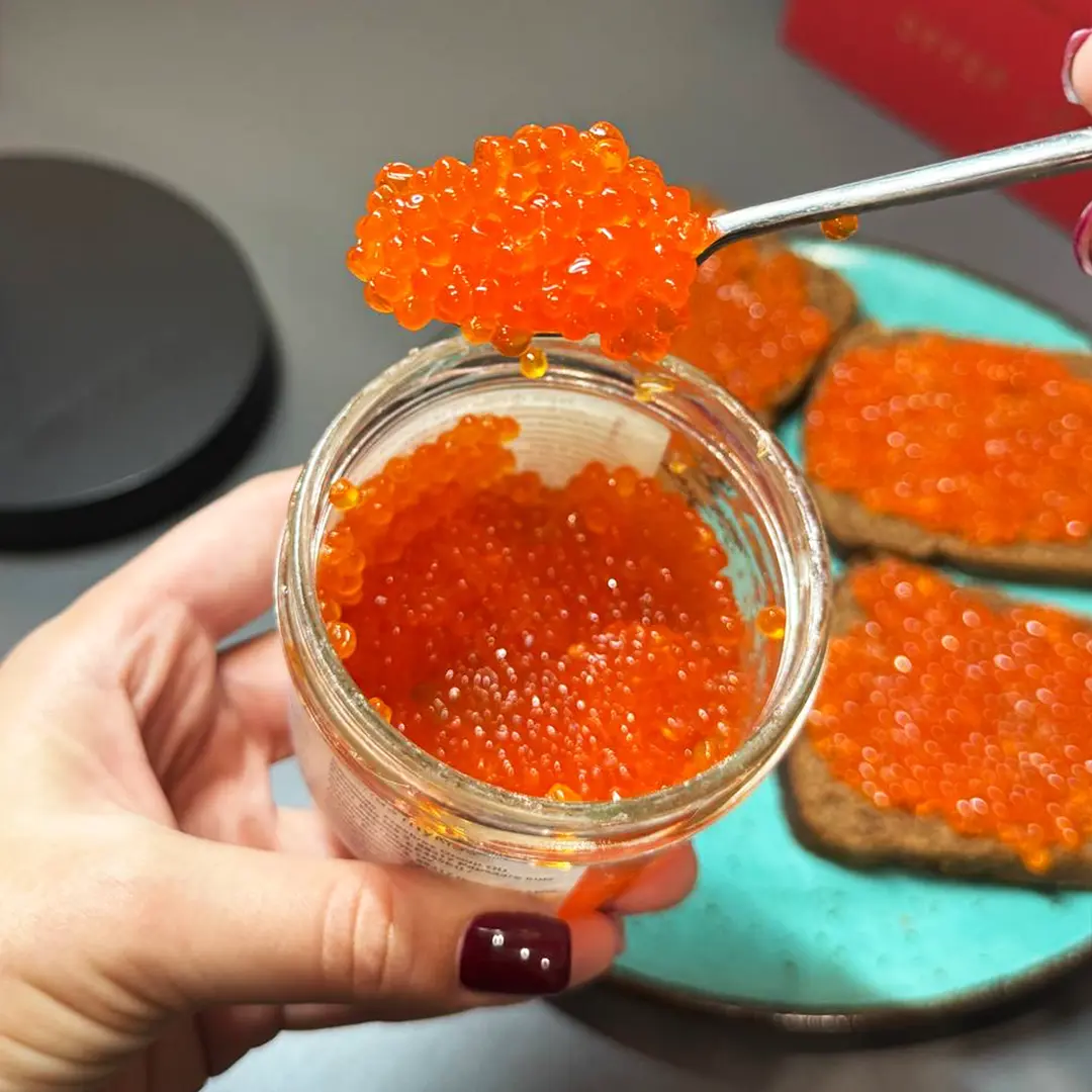 Ікра форелі солено-морожена 200г - Зображення 2