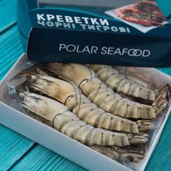 Креветки чорні тигрові з головою, розмір 8/8