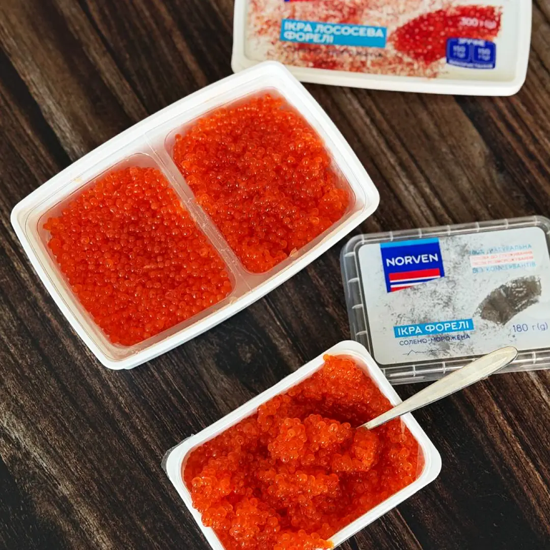 Ікра форелі PREMIUM від Norven 180 / 300г - Зображення 3
